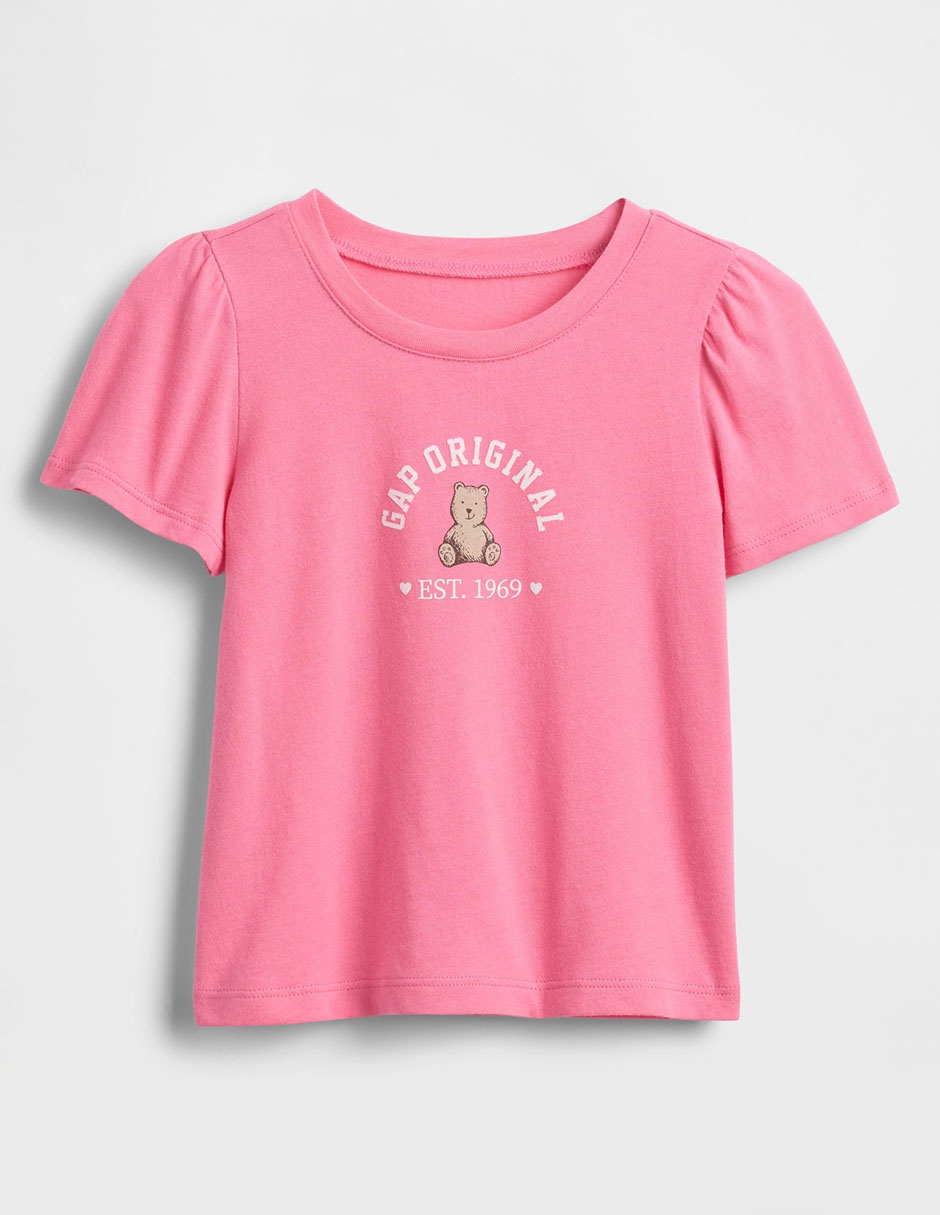 Playera manga corta para bebé niña Playera manga corta para bebé niña