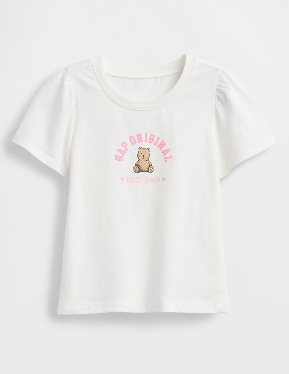 Playera manga corta para bebé niña Playera manga corta para bebé niña