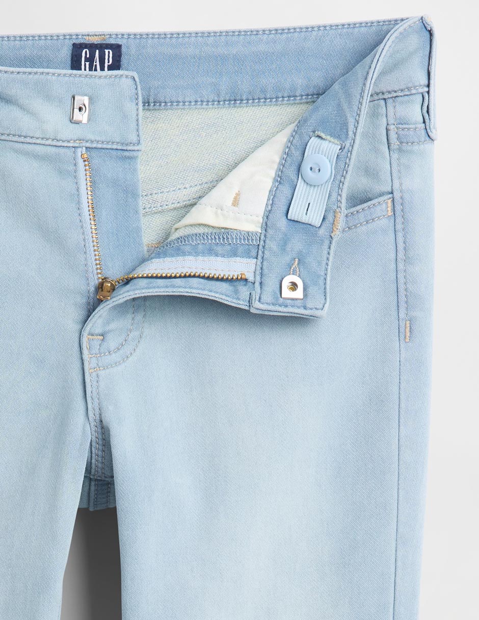 Jeans skinny lavado claro para niña 3
