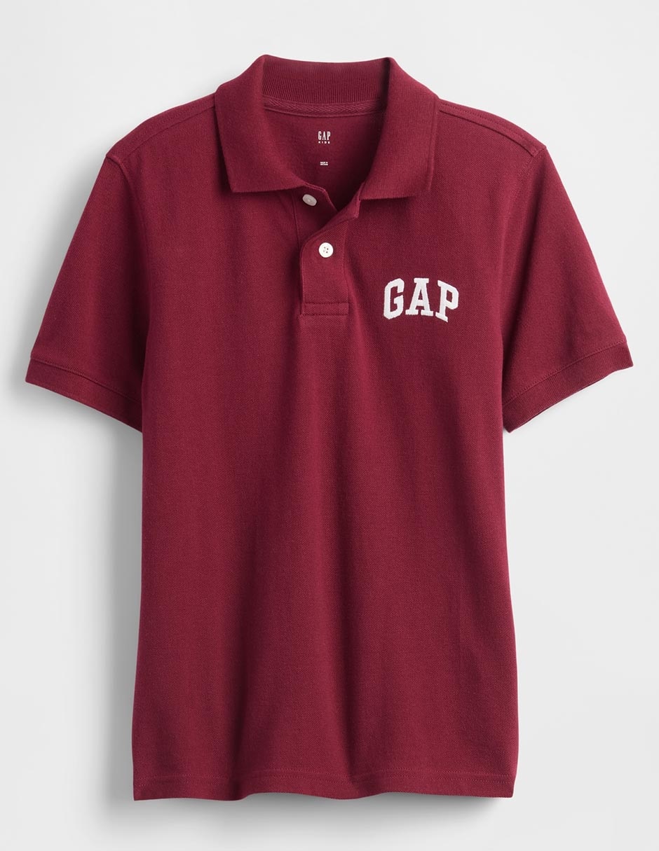 Playera tipo polo de algodón para niño Playera tipo polo de algodón para niño