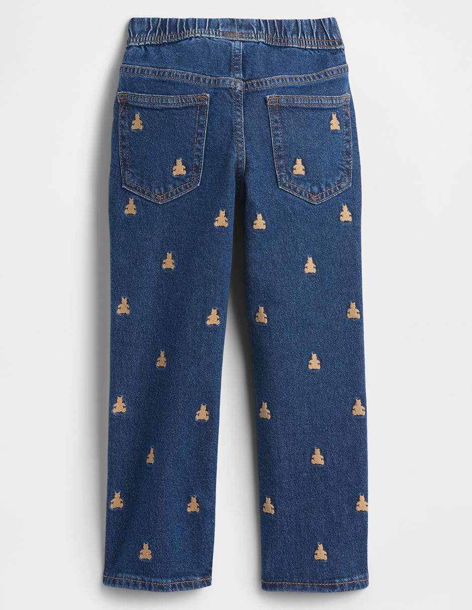 Jeans straight lavado medio para niño 2