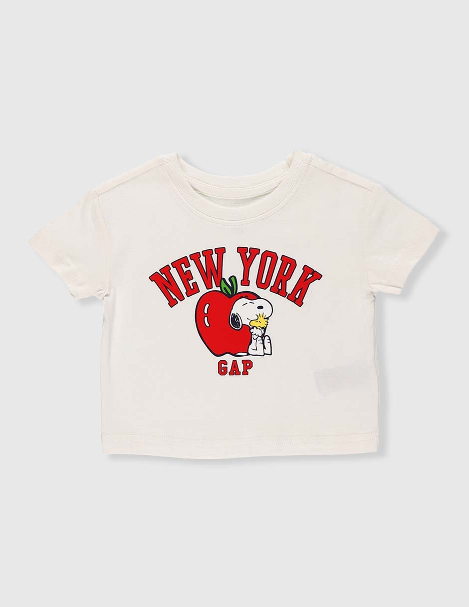Playera Snoopy manga corta para preescolar niña 1
