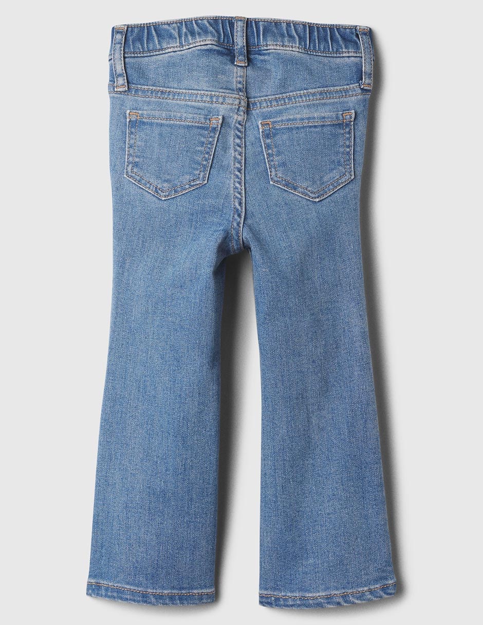 Jeans straight lavado claro para niña 2