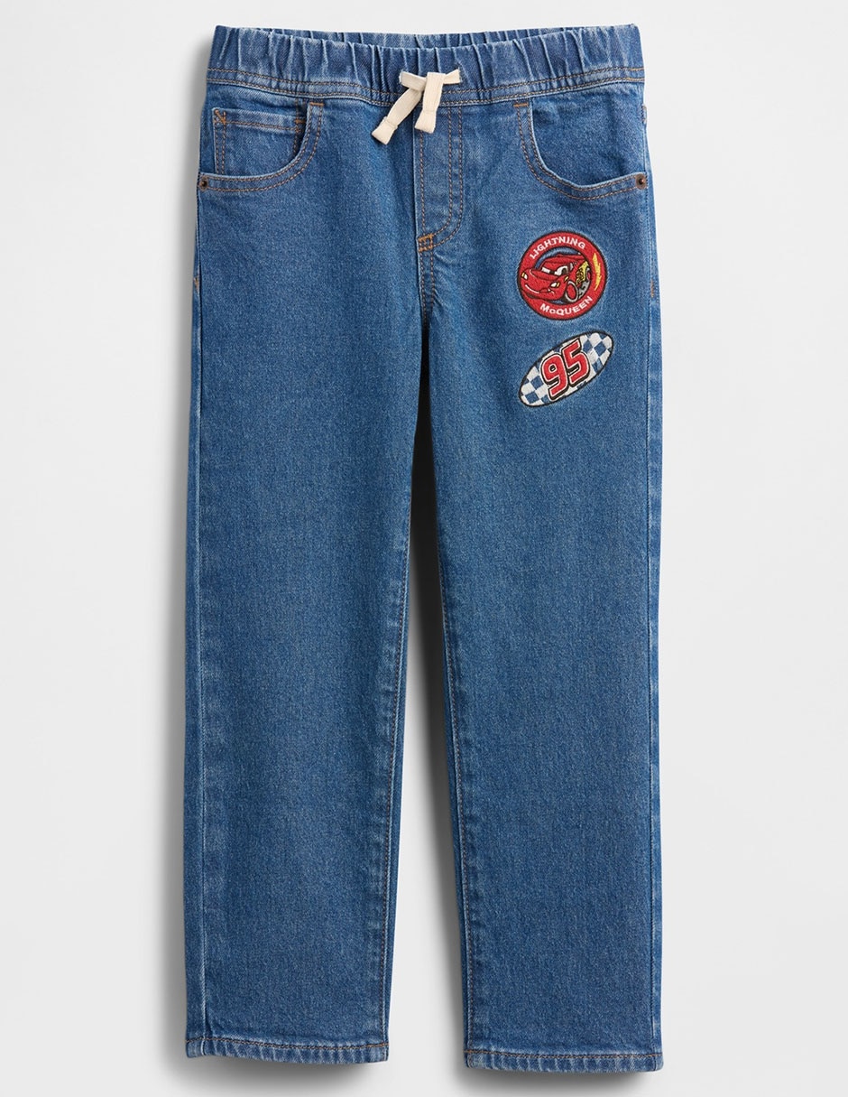 Jeans straight lavado medio para niño