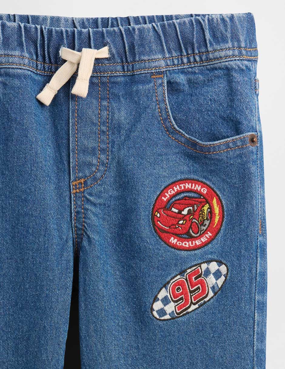 Jeans straight lavado medio para niño 2