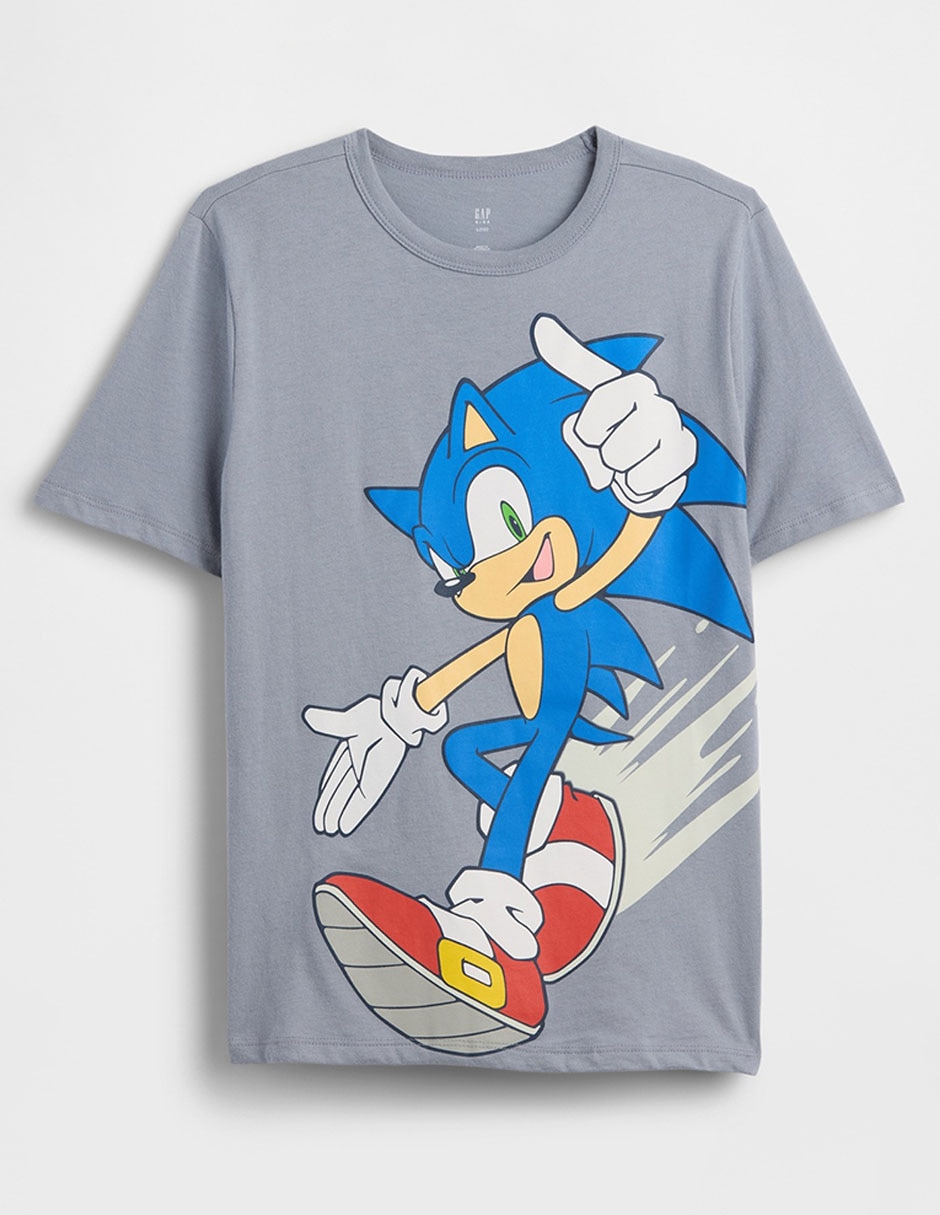 Playera Sonic manga corta para niño Playera Sonic manga corta para niño
