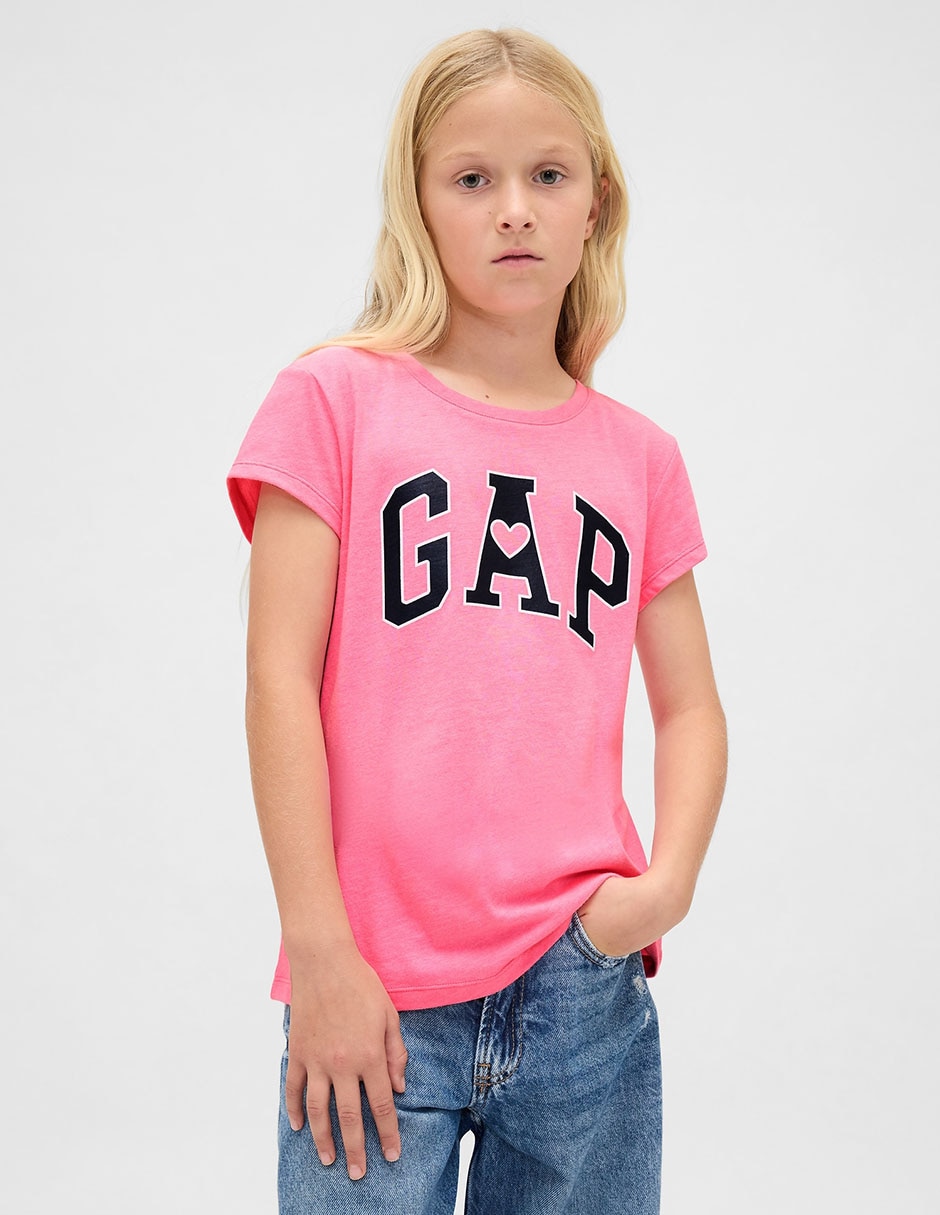 Playera manga corta para niña