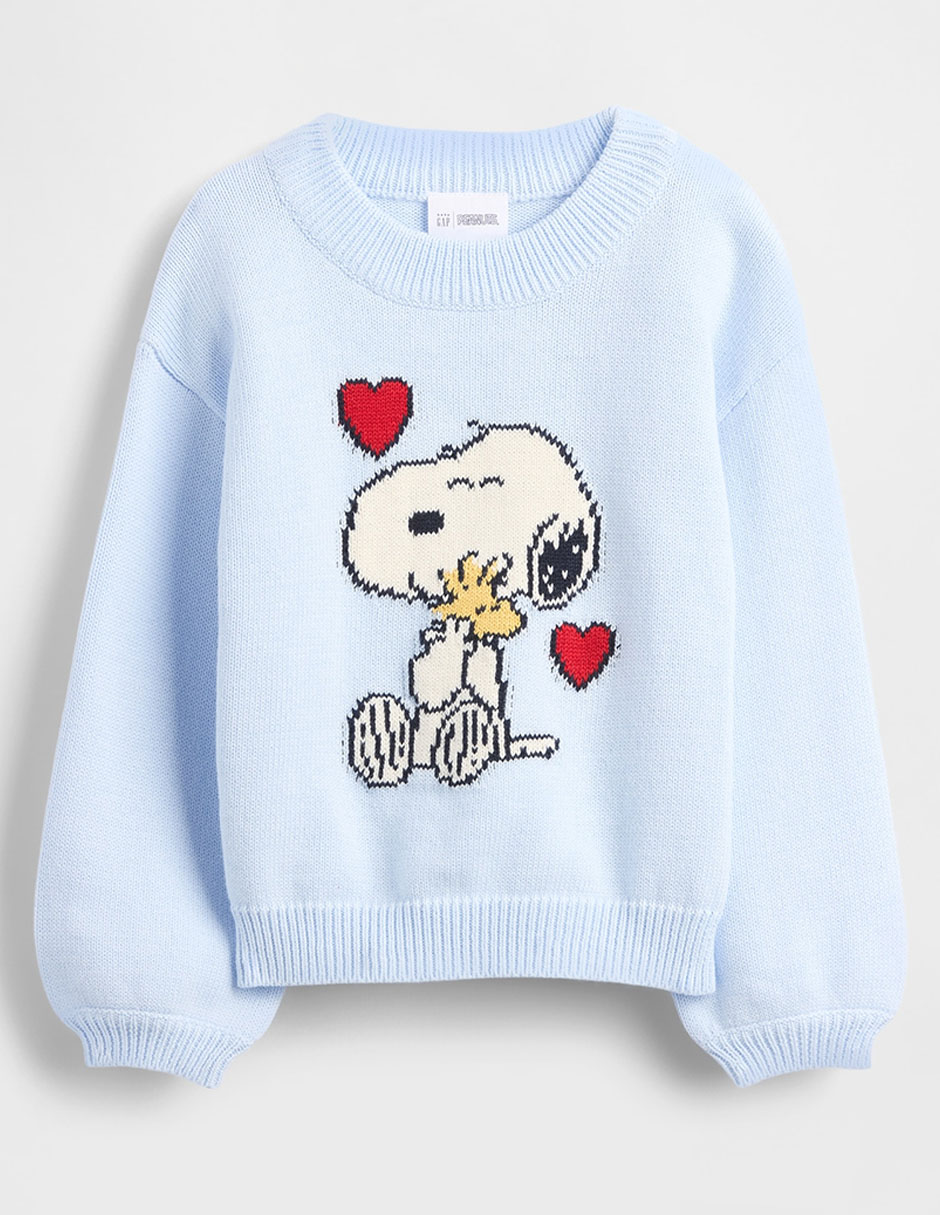 Suéter tejido Snoopy para niña Suéter tejido Snoopy para niña