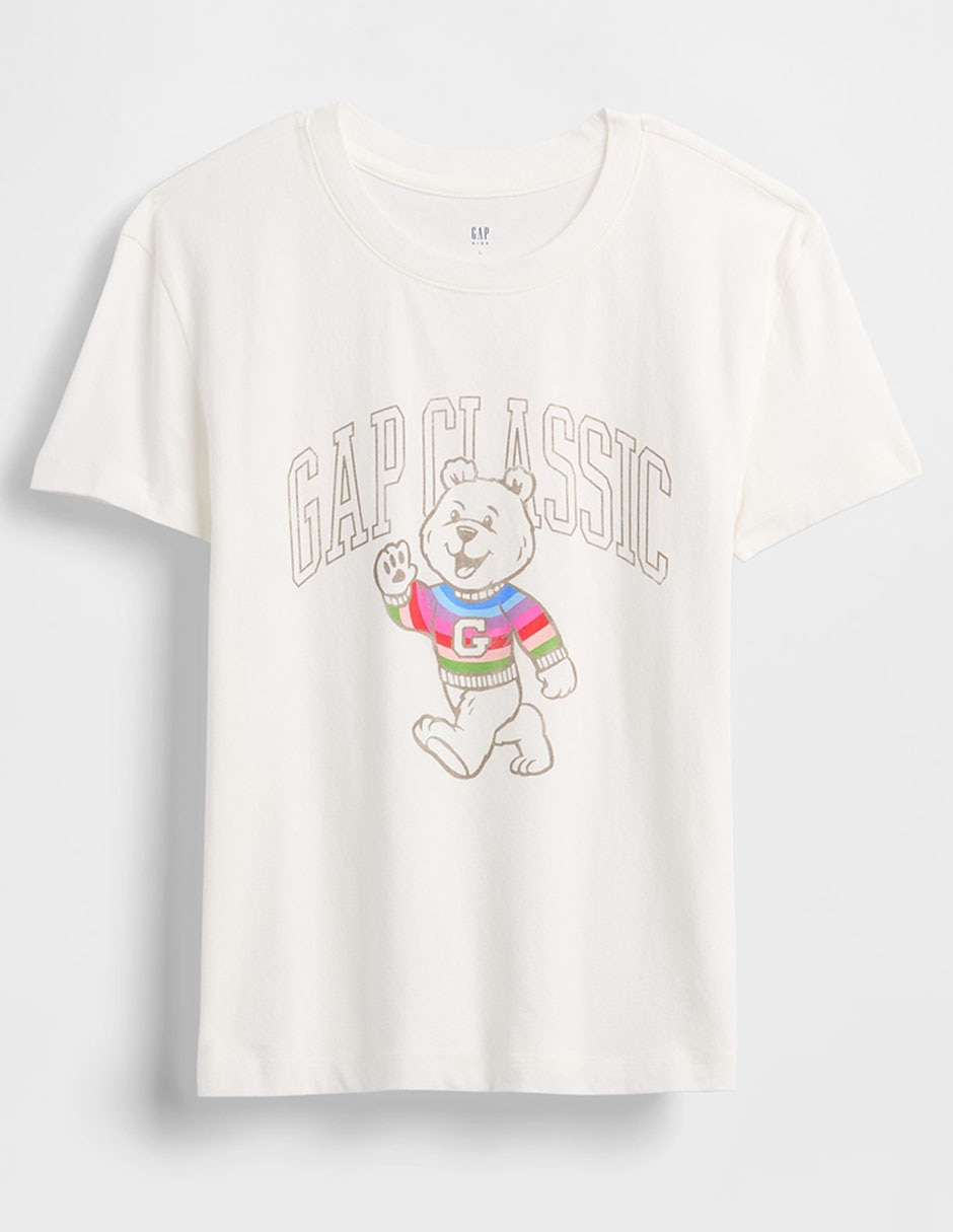 Playera Oso manga corta para niña 2