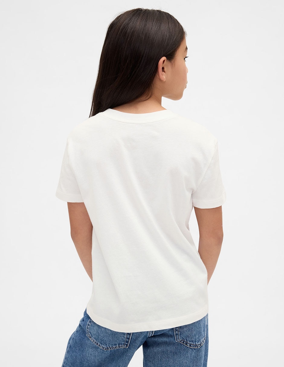 Playera Oso manga corta para niña 3