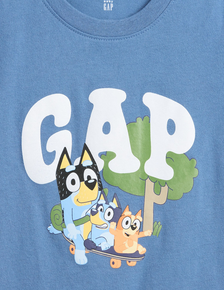 Playera Bluey manga corta para bebé niño 3