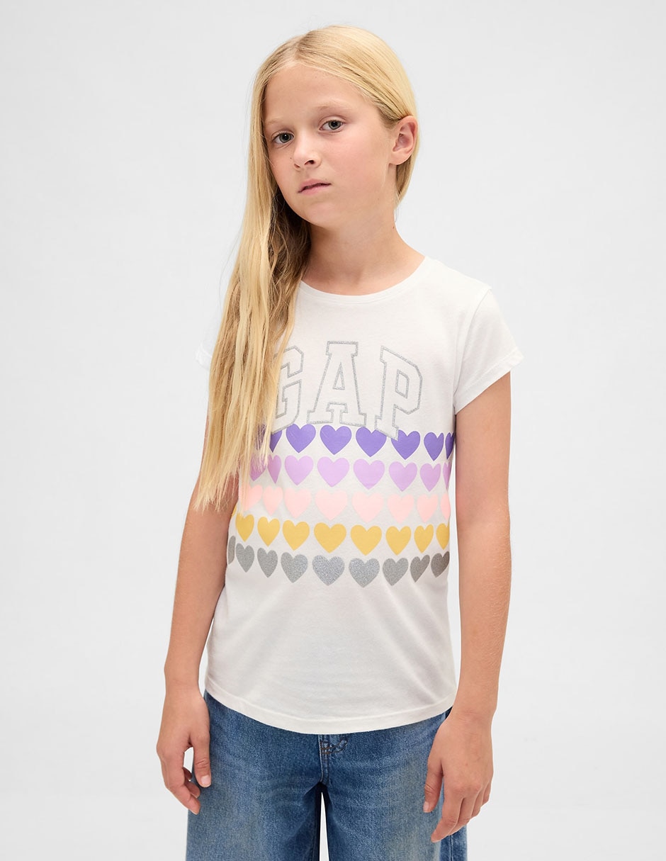 Playera manga corta para niña Playera manga corta para niña