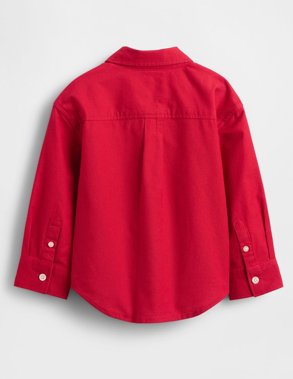 Camisa casual de algodón manga larga para niño 2