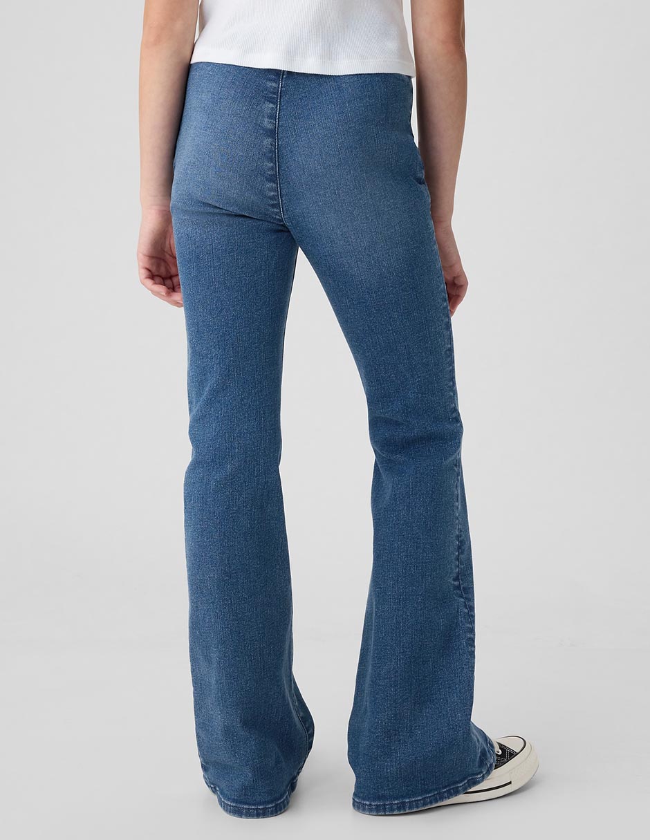 Jeans flare deslavado para niña 2