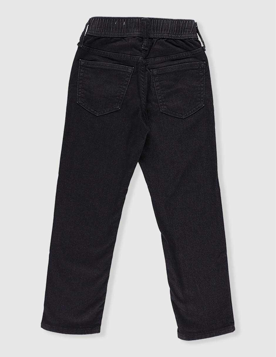 Jeans straight lavado obscuro para niño 2