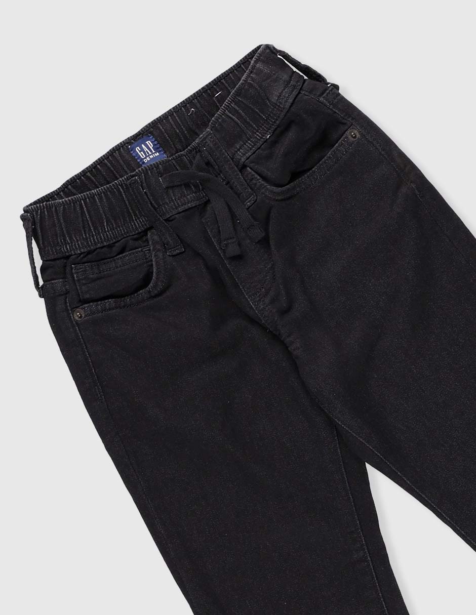 Jeans straight lavado obscuro para niño 3