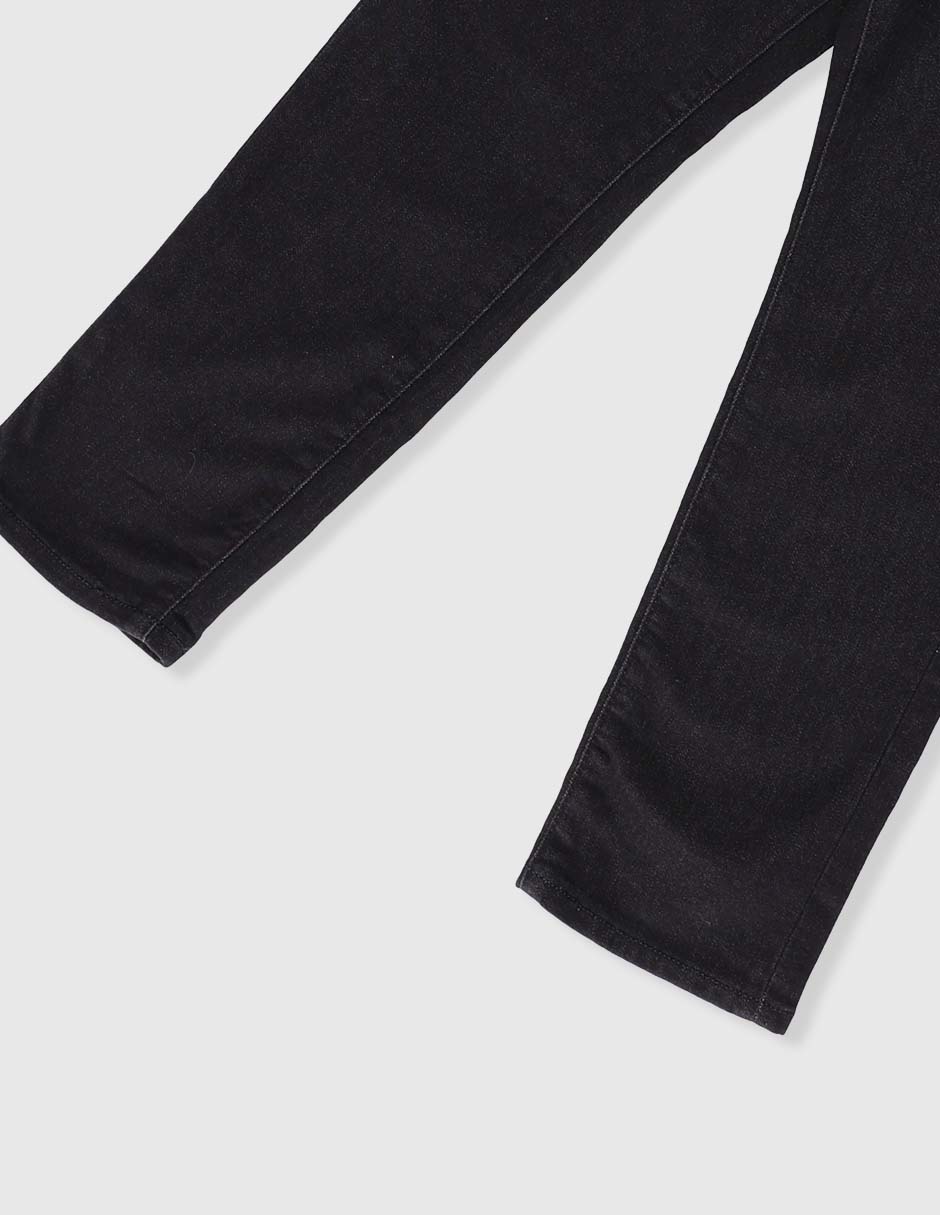 Jeans straight lavado obscuro para niño 4