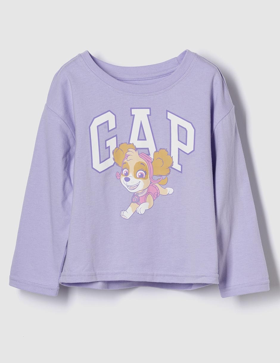 Playera Skye manga larga para bebé niña