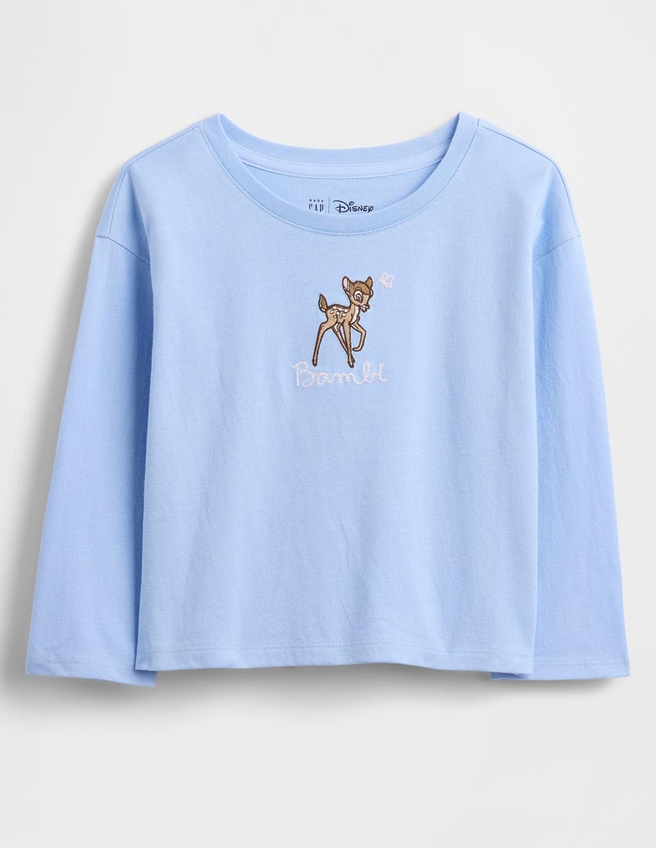Playera Bambi manga larga para preescolar niña Playera Bambi manga larga para preescolar niña