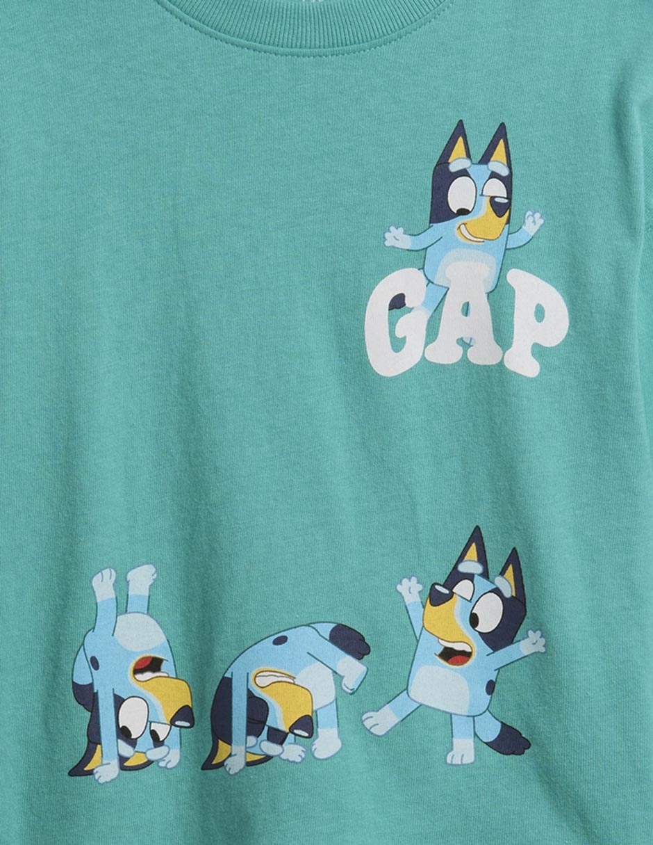 Playera Bluey manga larga para niño 3