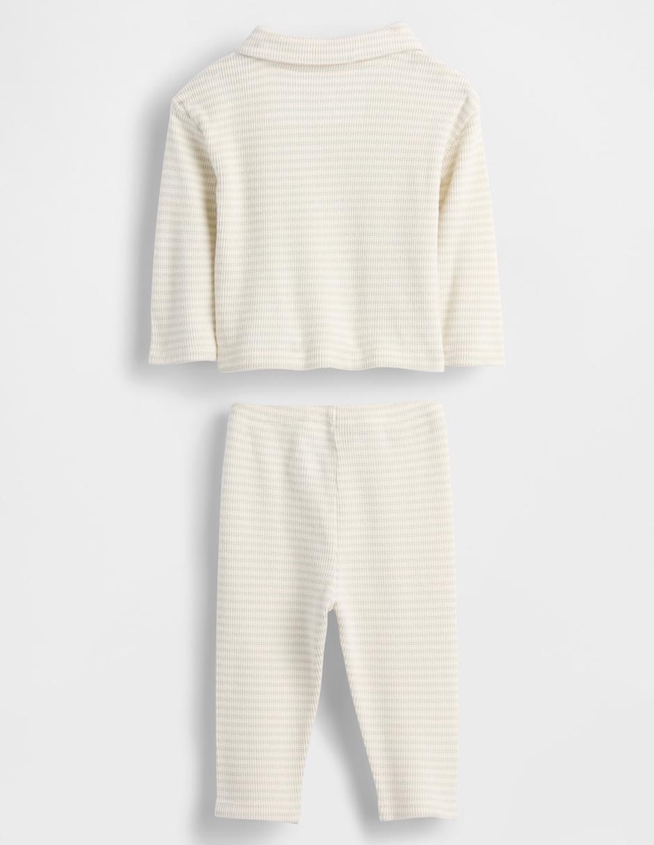 CONJUNTO GAP 816496 B, 3-6 MESES, BEIGE