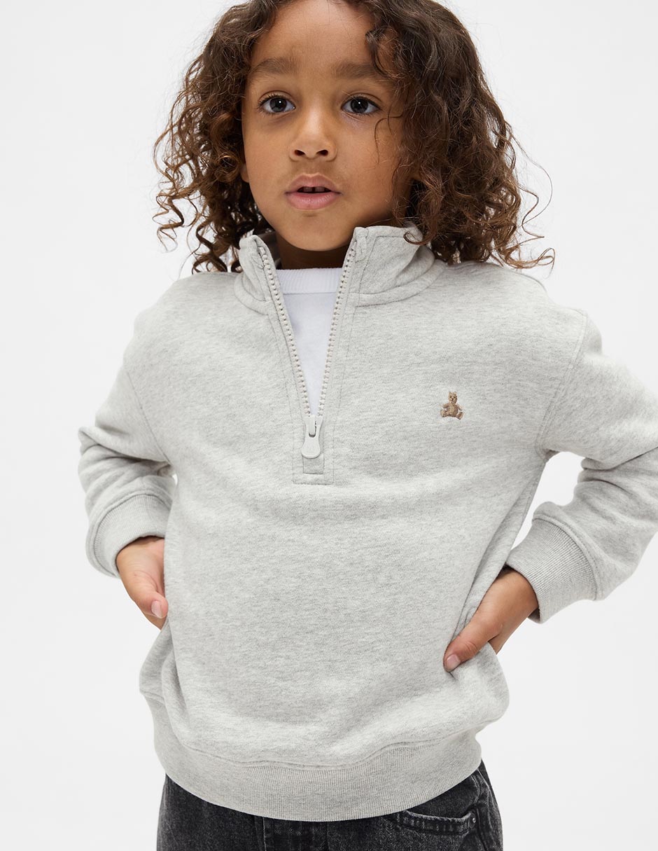 SUDADERA GAP 814448 BEB, 4T AÑOS, GRIS