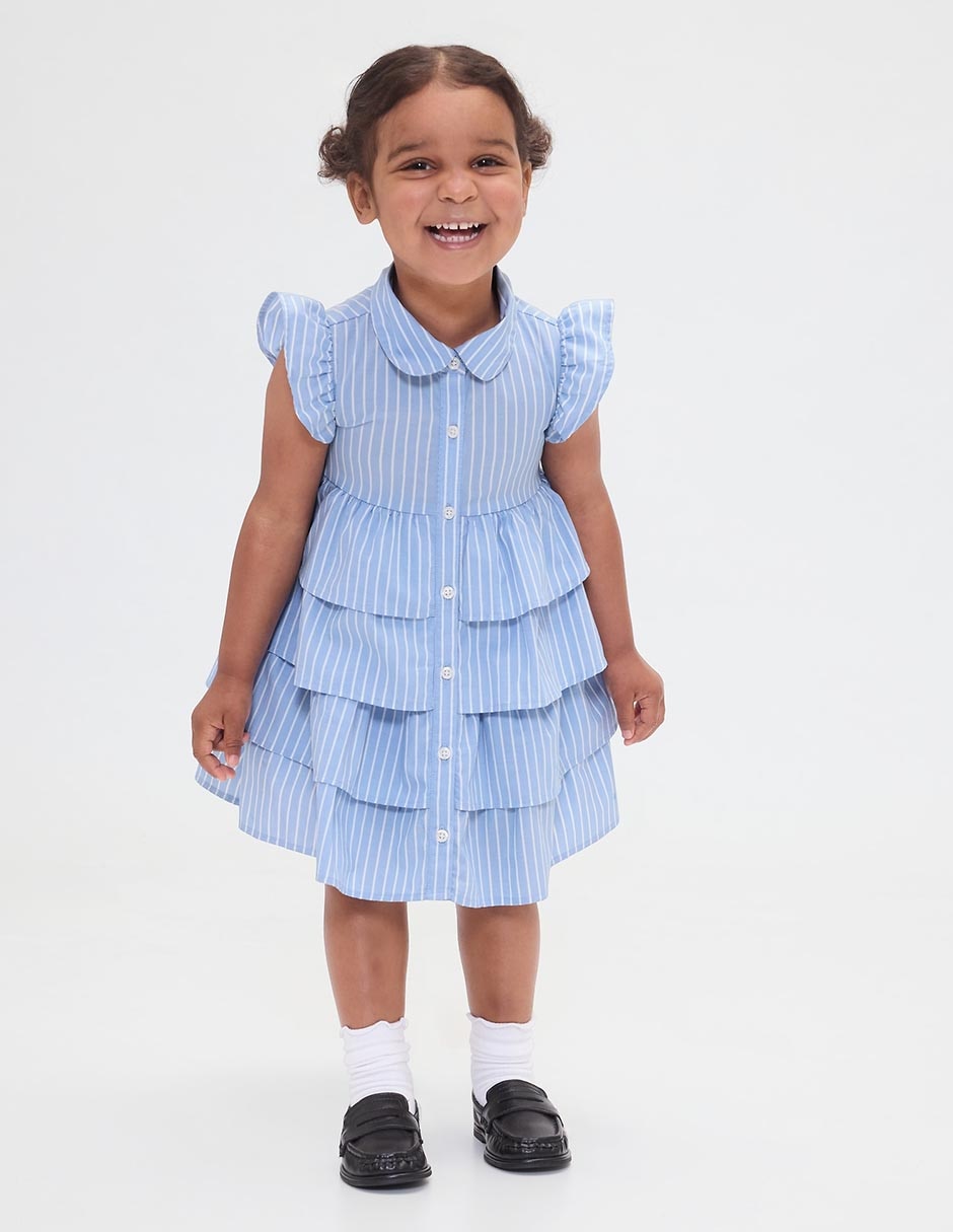 Vestido manga mariposa para niña Vestido manga mariposa para niña