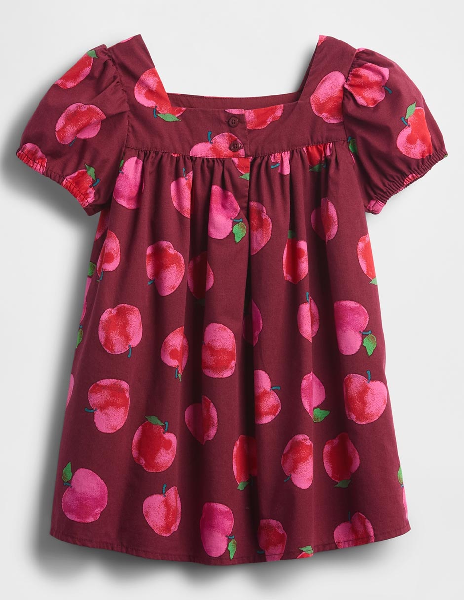 Vestido manga globo para bebé niña 3