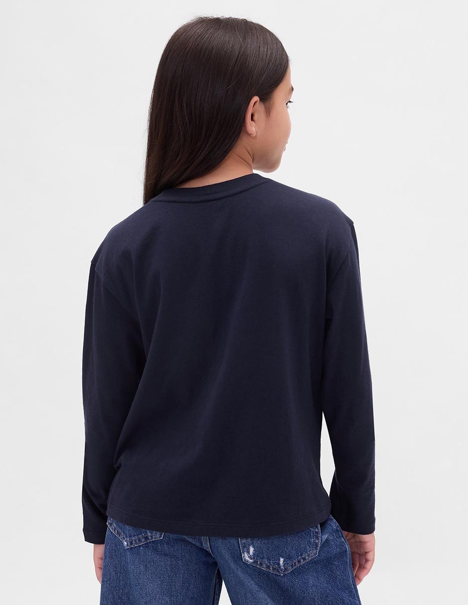 Playera manga larga para niña 3