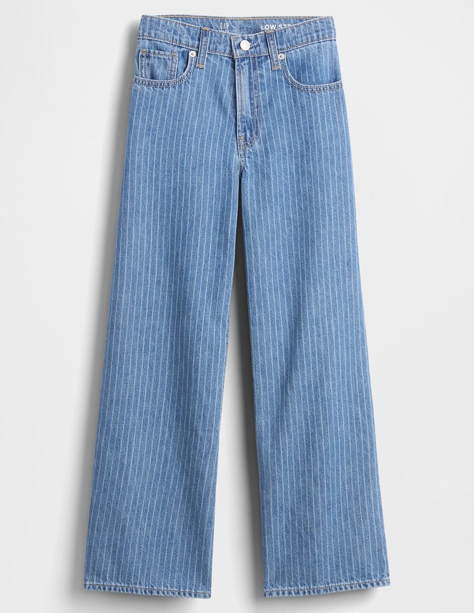 Jeans straight lavado claro para niña 2