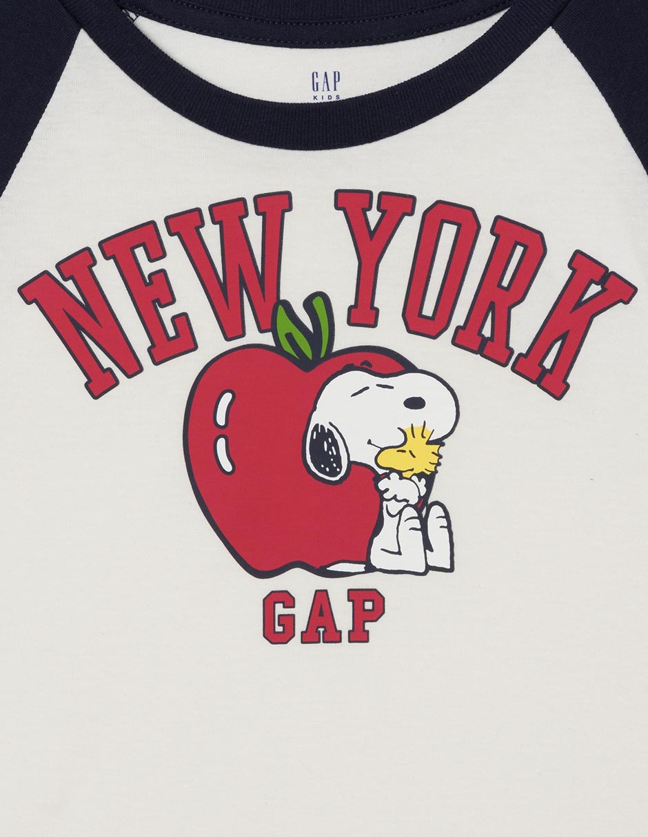 Playera Snoopy manga larga para niño 3