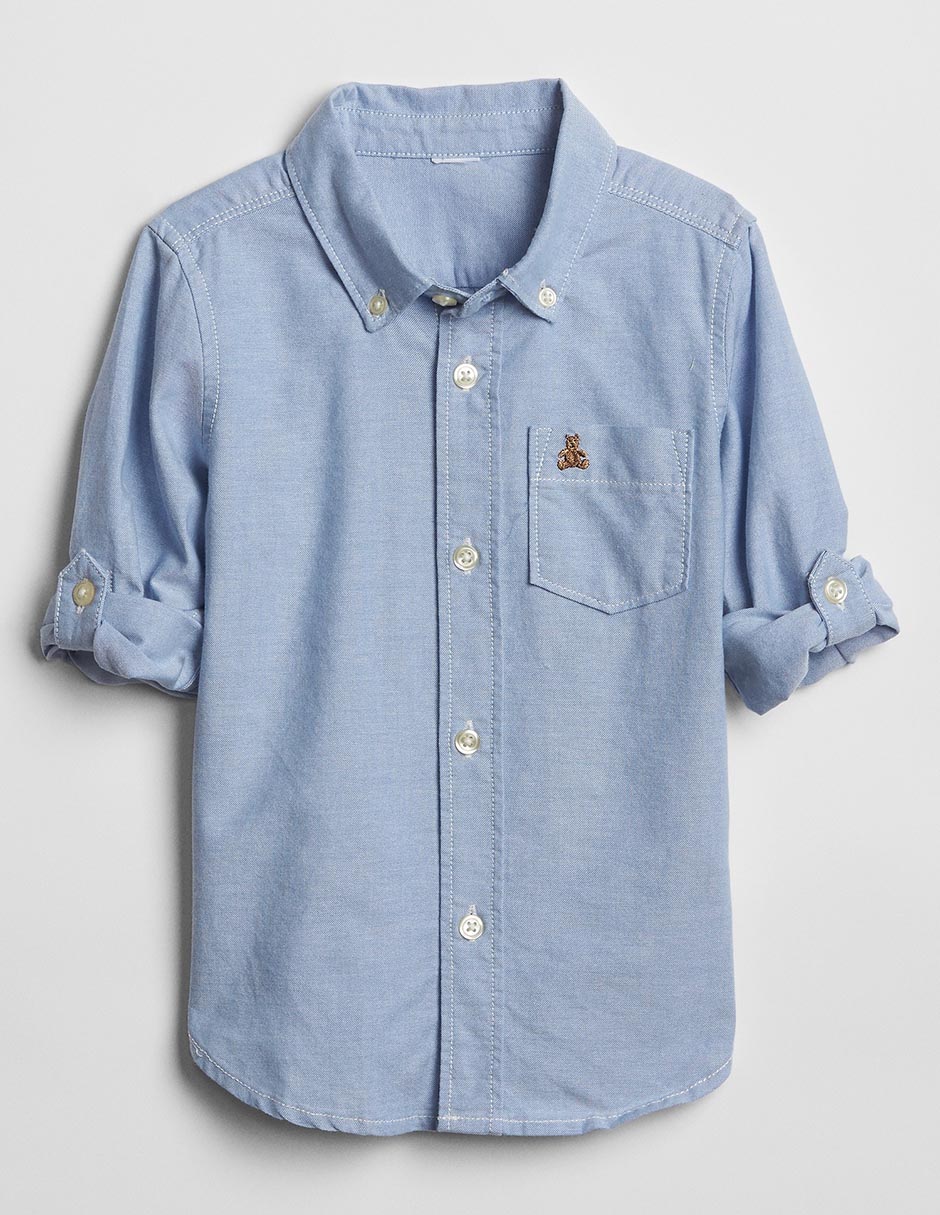 Camisa casual manga larga para niño