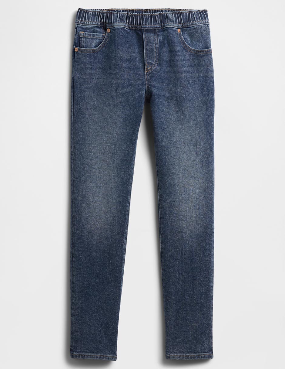 Jeans slim lavado medio para niño 2