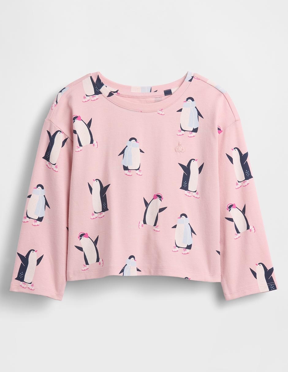 Playera manga larga para bebé / infantil niña Playera manga larga para bebé / infantil niña