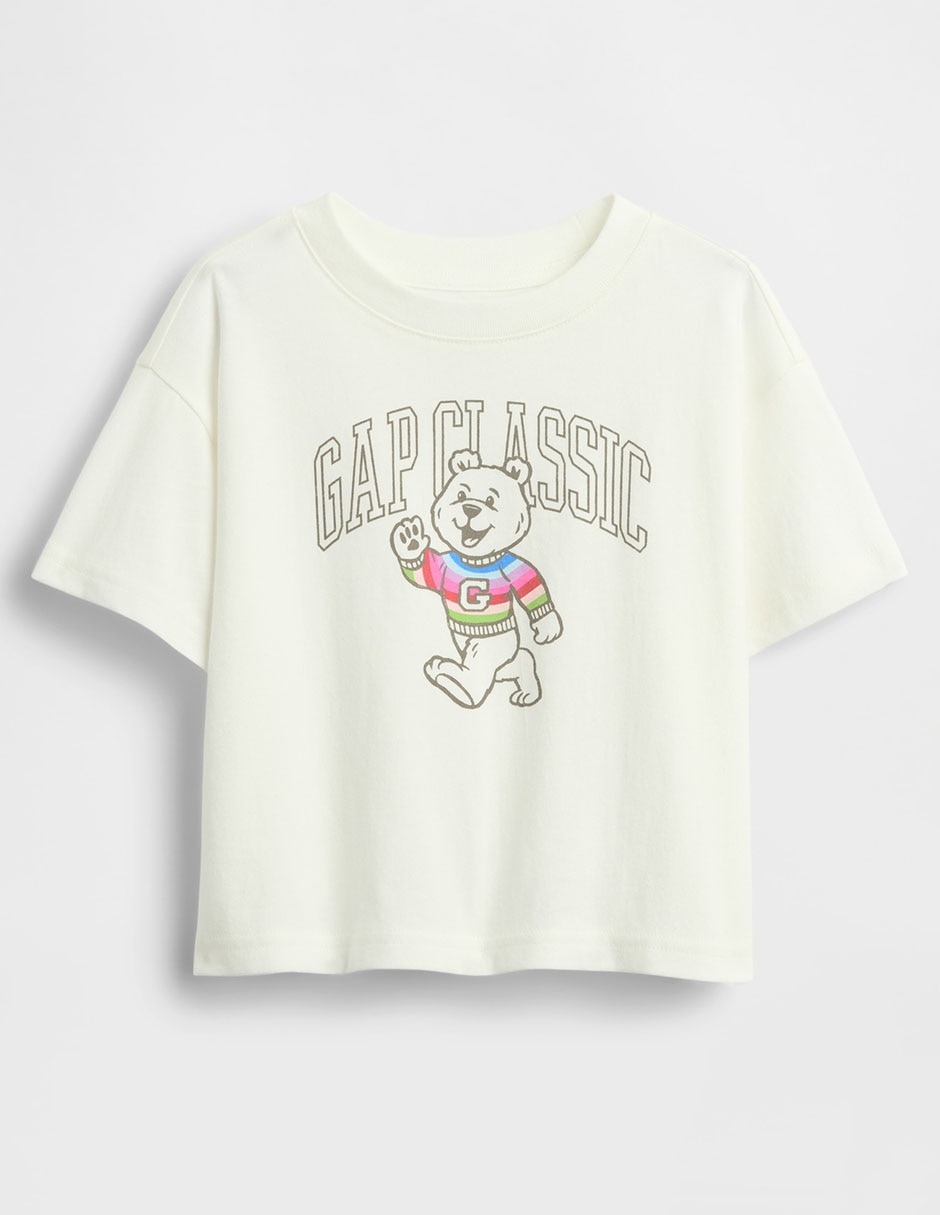 Playera manga corta para niña