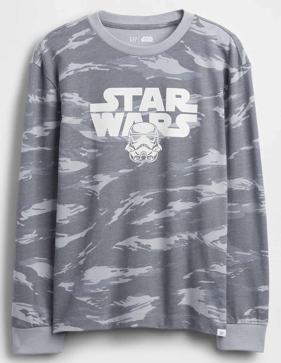 Playera Star Wars manga larga para niño