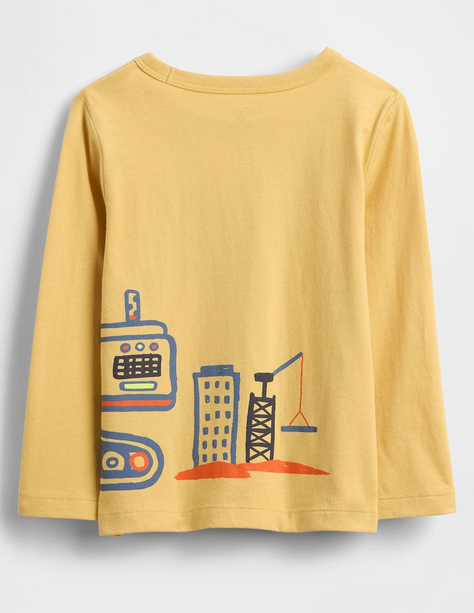 Playera manga larga para bebé niño 2