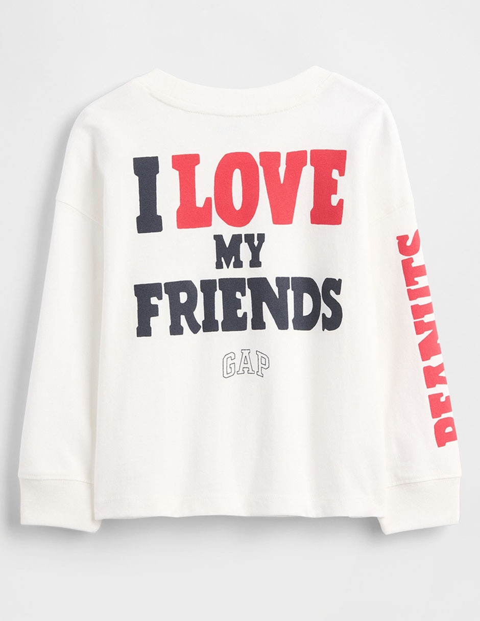 Playera Peanuts manga larga para niño 2
