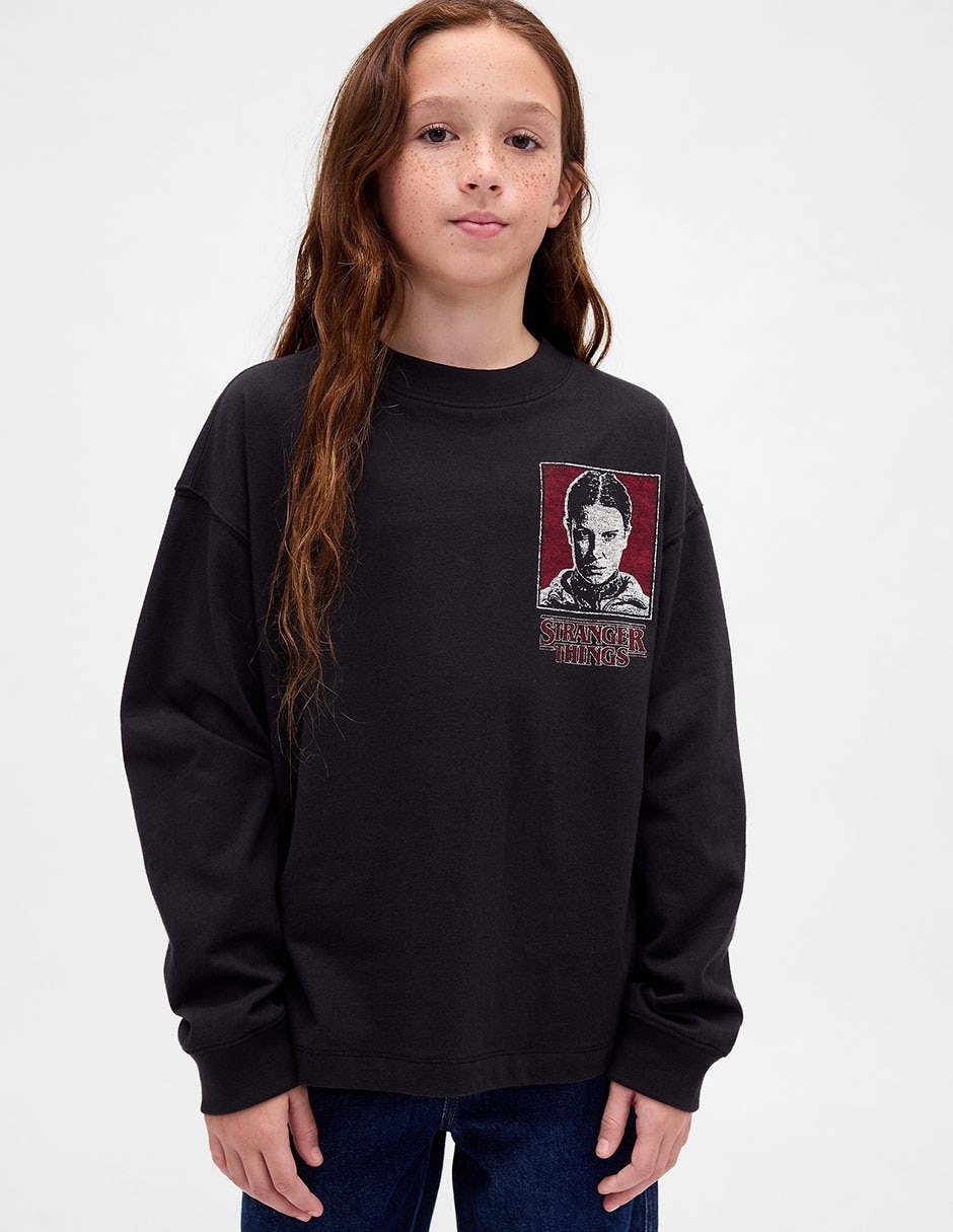 Playera Stranger Things manga larga para niño 2