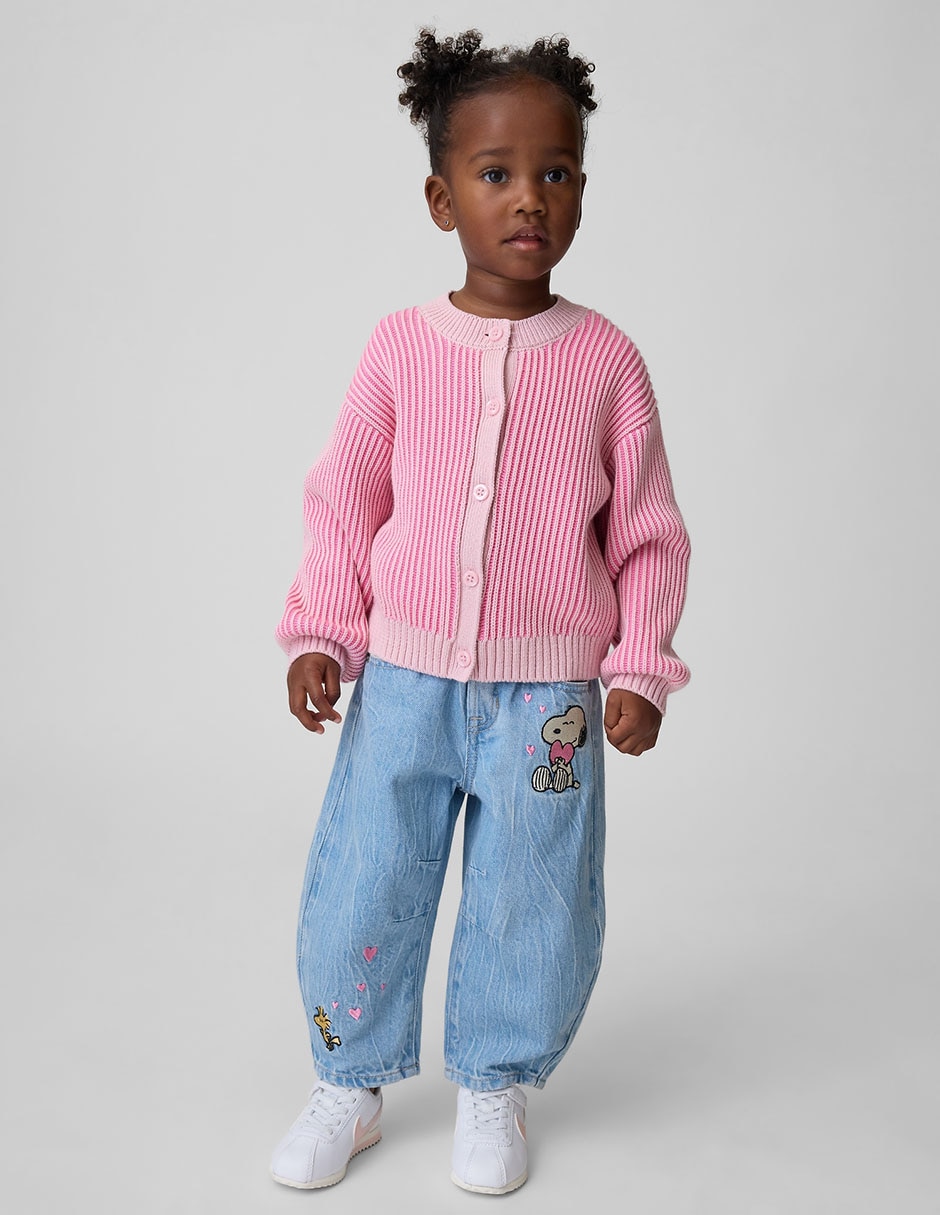 Jeans baggy lavado medio para niña Jeans baggy lavado medio para niña