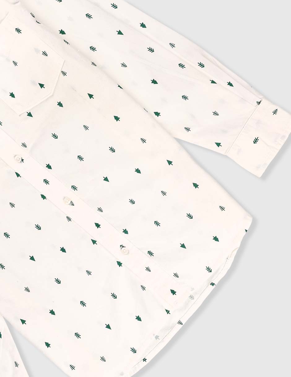 Camisa casual manga larga para niño 4