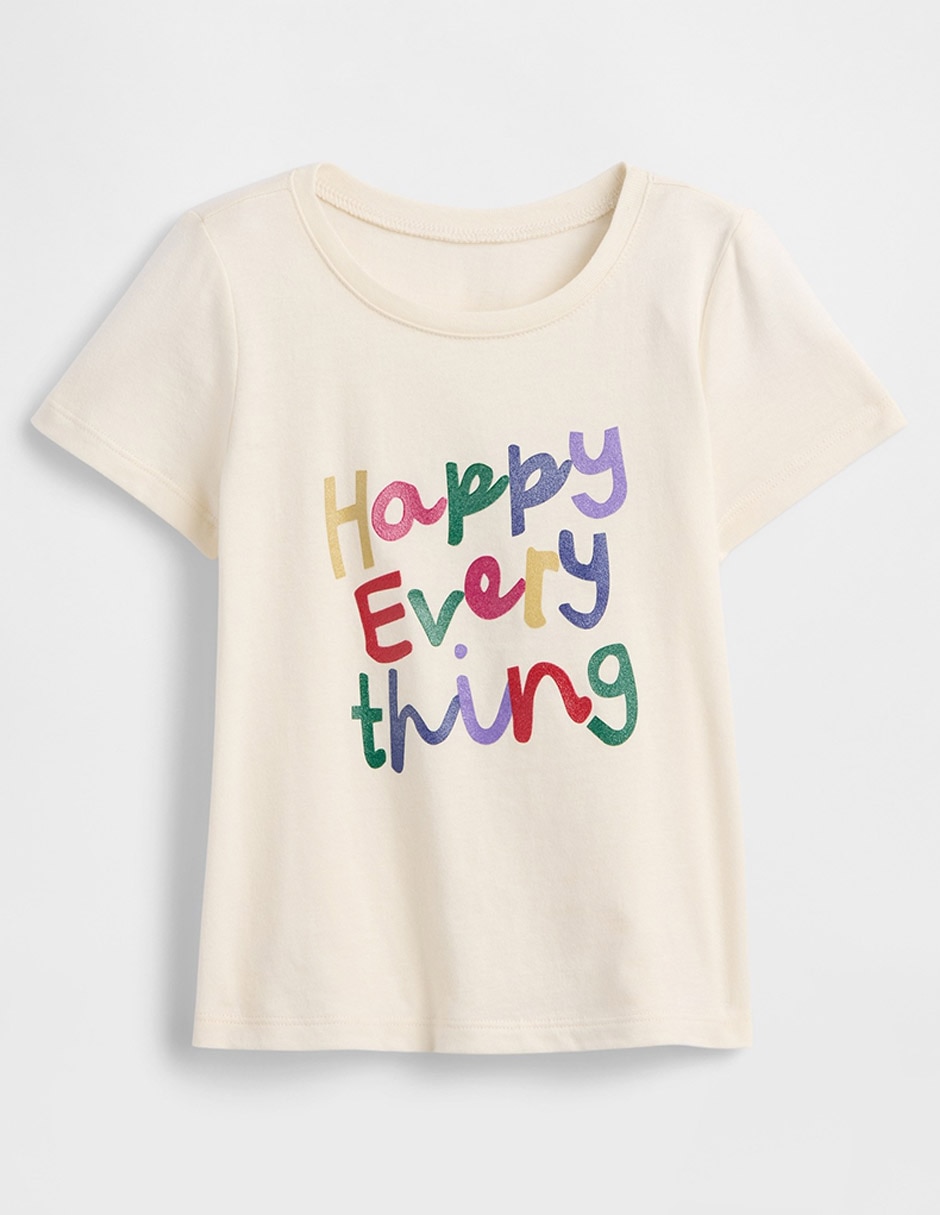 Playera manga corta para bebé niña