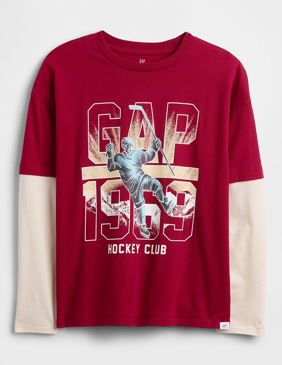 Playera manga larga para niño