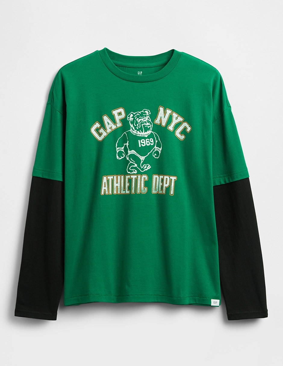 Playera manga larga para niño
