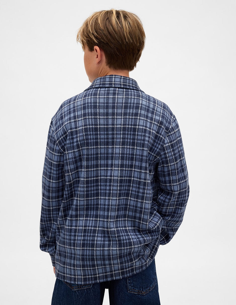 Camisa casual de algodón manga larga para niño 3