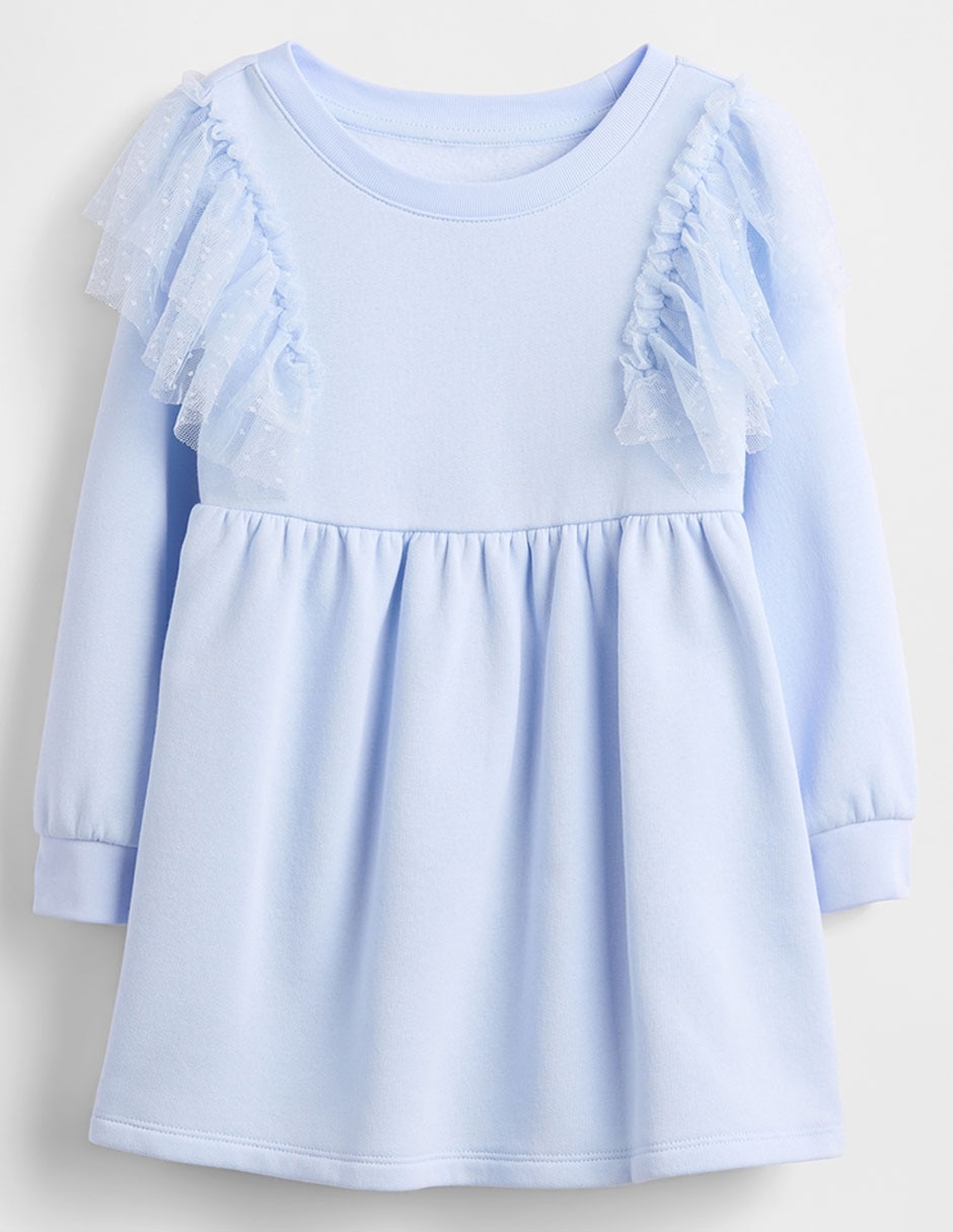 Vestido manga regular para niña 2