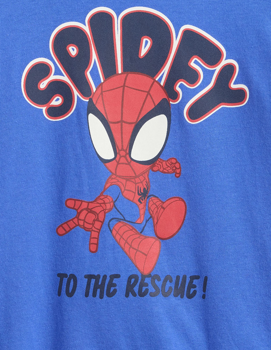 Playera Spidey manga corta para preescolar niño 3