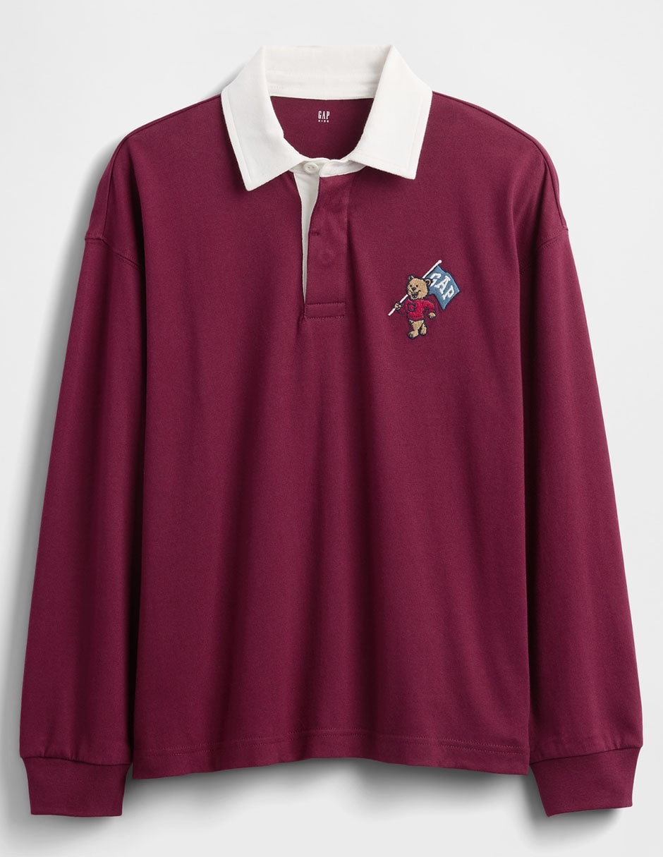 Playera tipo polo de algodón para niño Playera tipo polo de algodón para niño