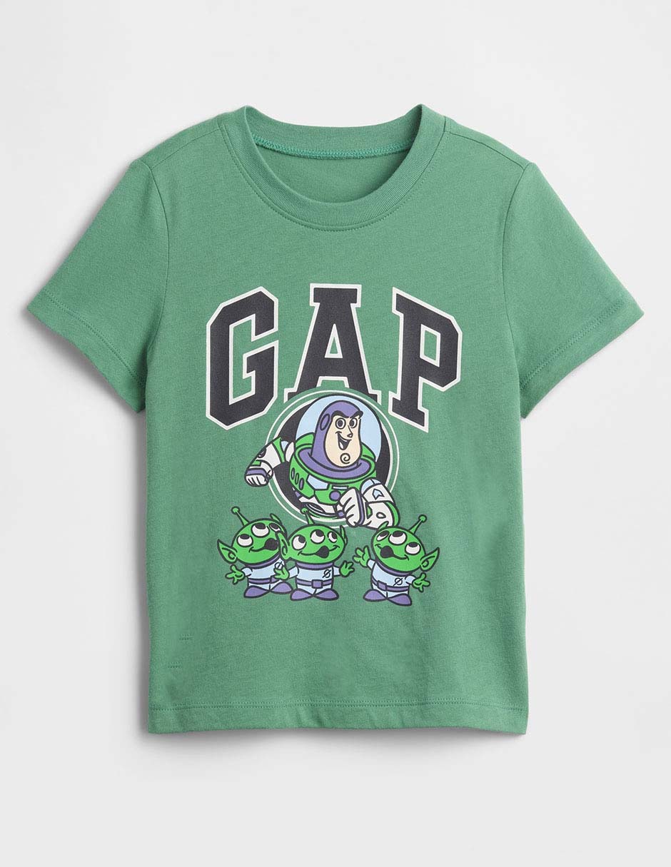 Playera Buzz Lightyear y Aliens de Pizza Planeta Disney Pixar manga corta para bebé niño