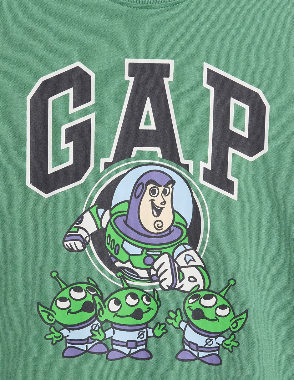 Playera Buzz Lightyear y Aliens de Pizza Planeta Disney Pixar manga corta para bebé niño 2
